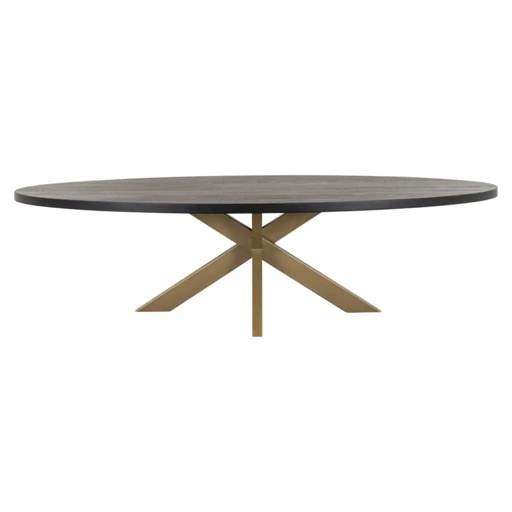 - Eettafel Watson black/gold 235