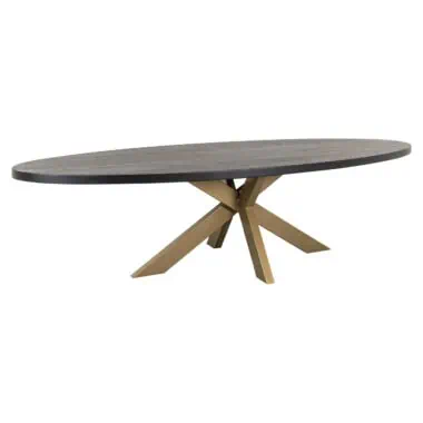 - Eettafel Watson black/gold 300