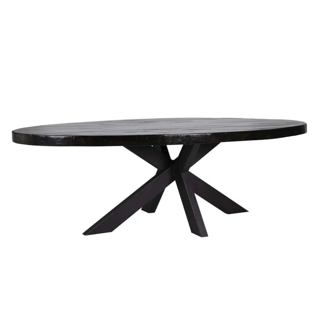 - Eettafel Spider black base