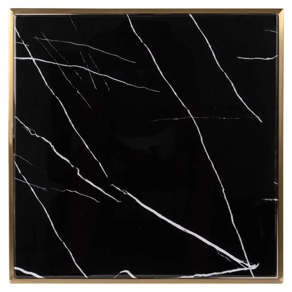 - Bistrotafel Zenza black/gold 50x50