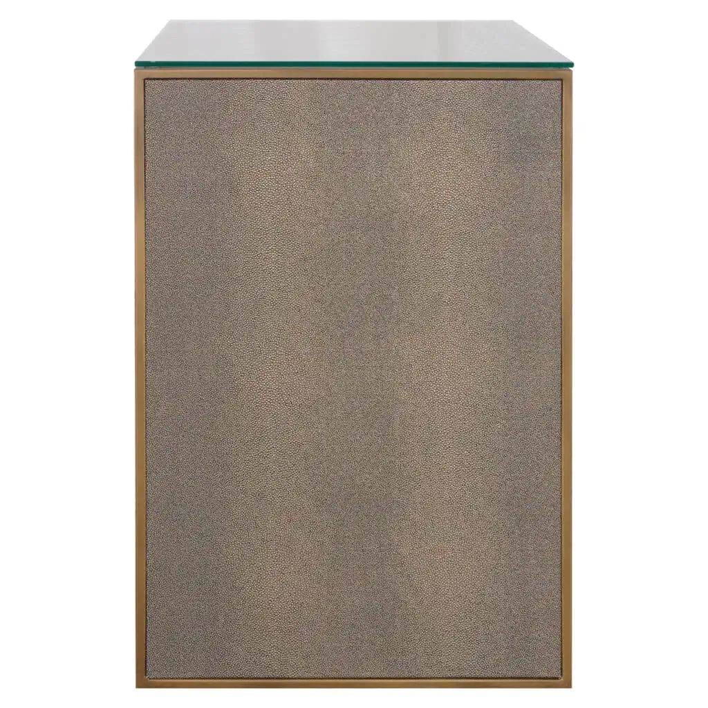 - Nachtkastje Bloomville brown incl. glass top