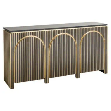 - Dressoir Les Arcs brushed gold