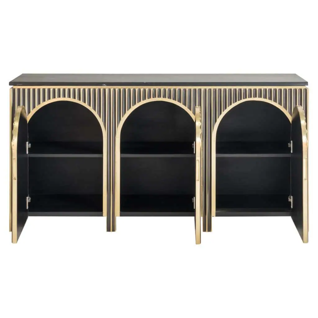 - Dressoir Les Arcs brushed gold