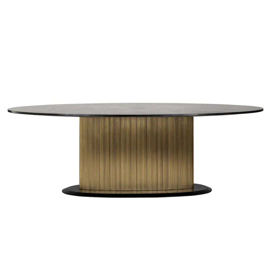 - Eettafel Ironville gold oval 235