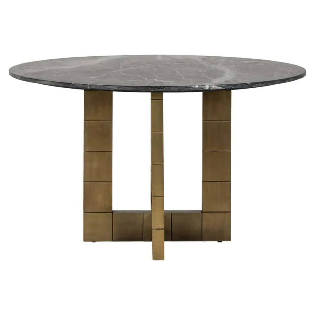 - Eettafel Collada black/gold 130Ø