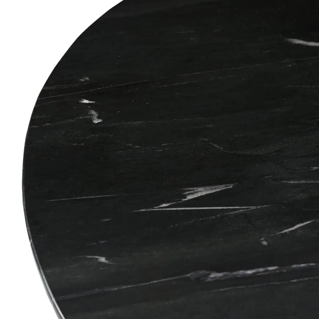 - Eettafel Collada black/gold 130Ø
