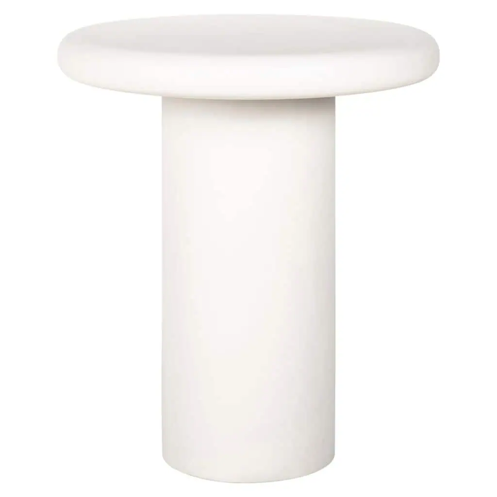- Bijzettafel Bloomstone white