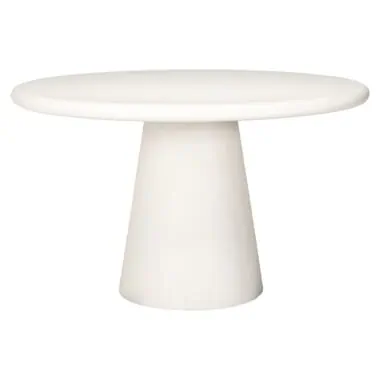 - Eettafel Bloomstone white 130Ø