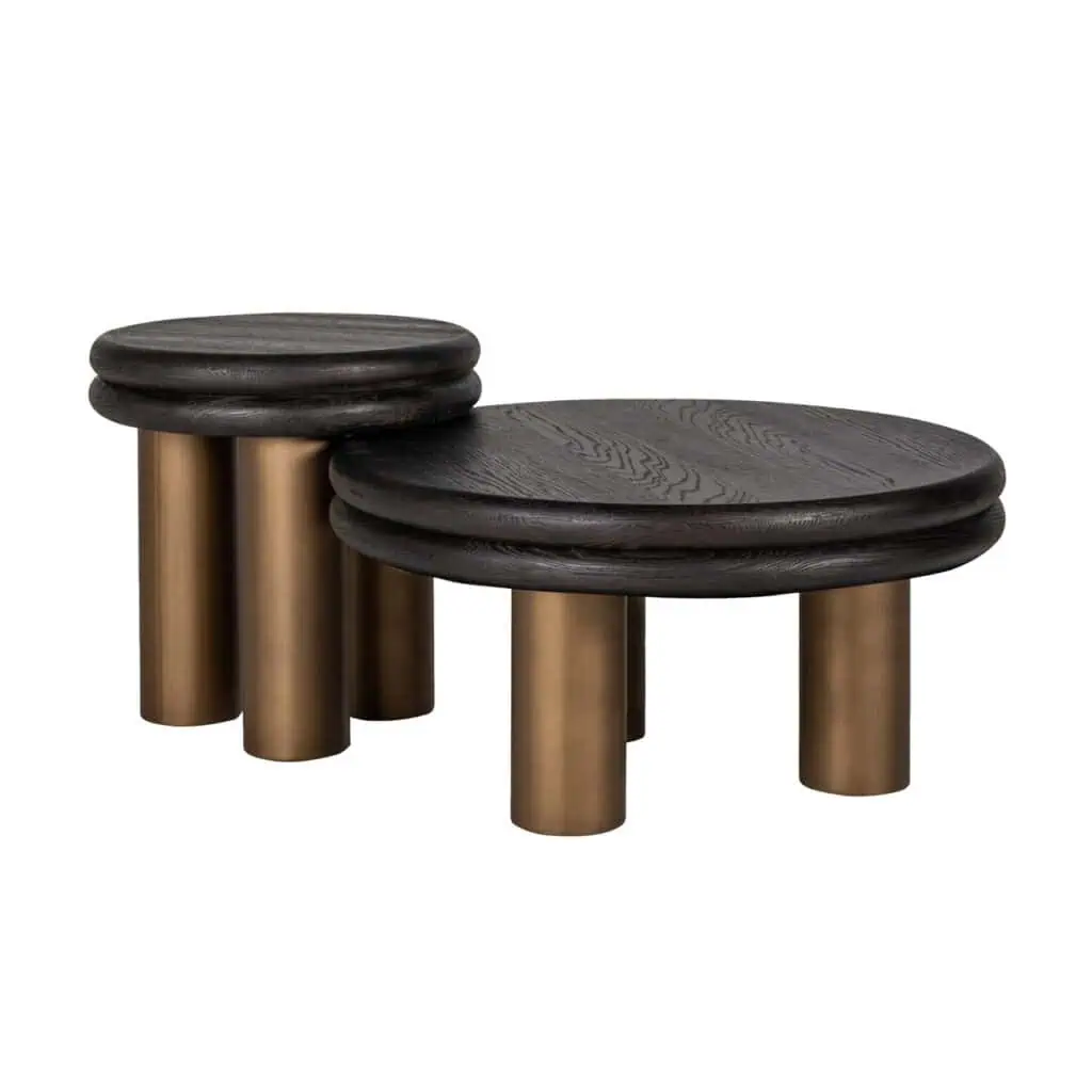 - Salontafel Macaron black rustic