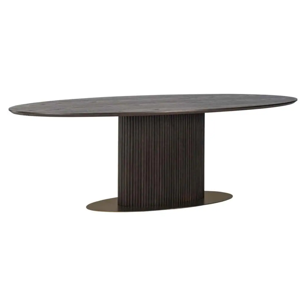 - Eettafel Luxor brown oval 300