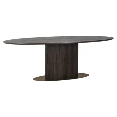 - Eettafel Luxor brown oval 300