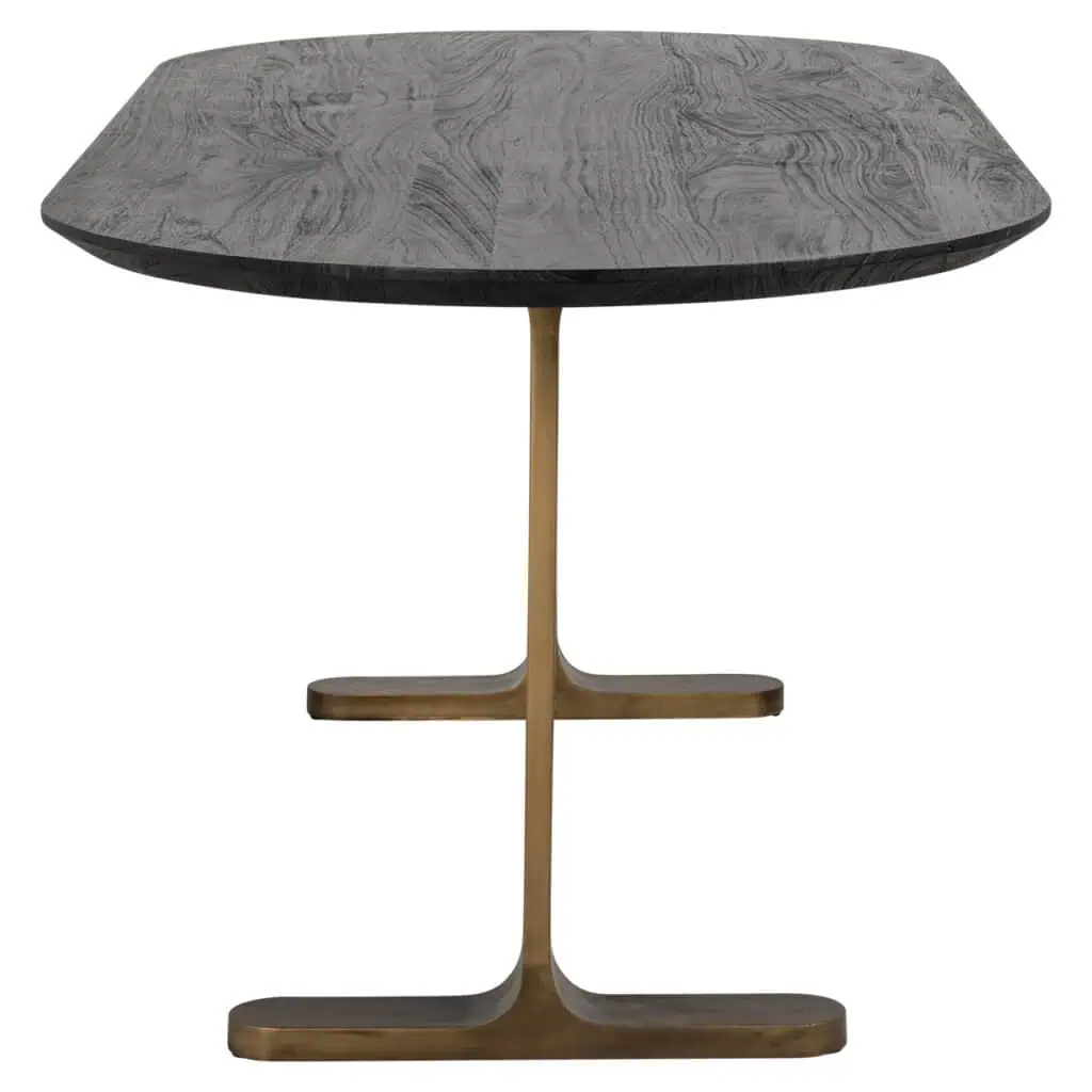 - Eettafel Revelin black/gold 235