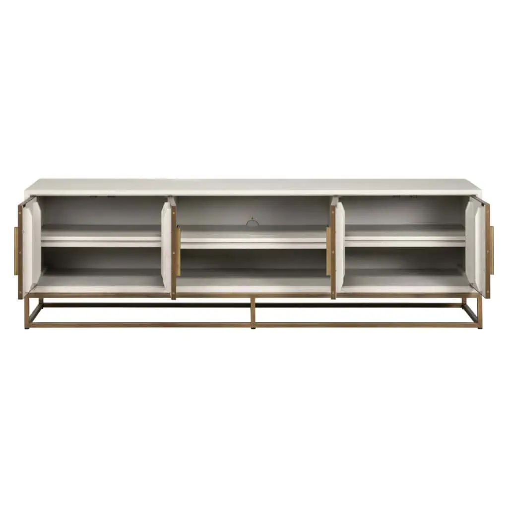 - TV-meubel Whitebone brass verona grey  200