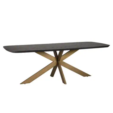 - Eettafel Cambon dark coffee danish oval 280