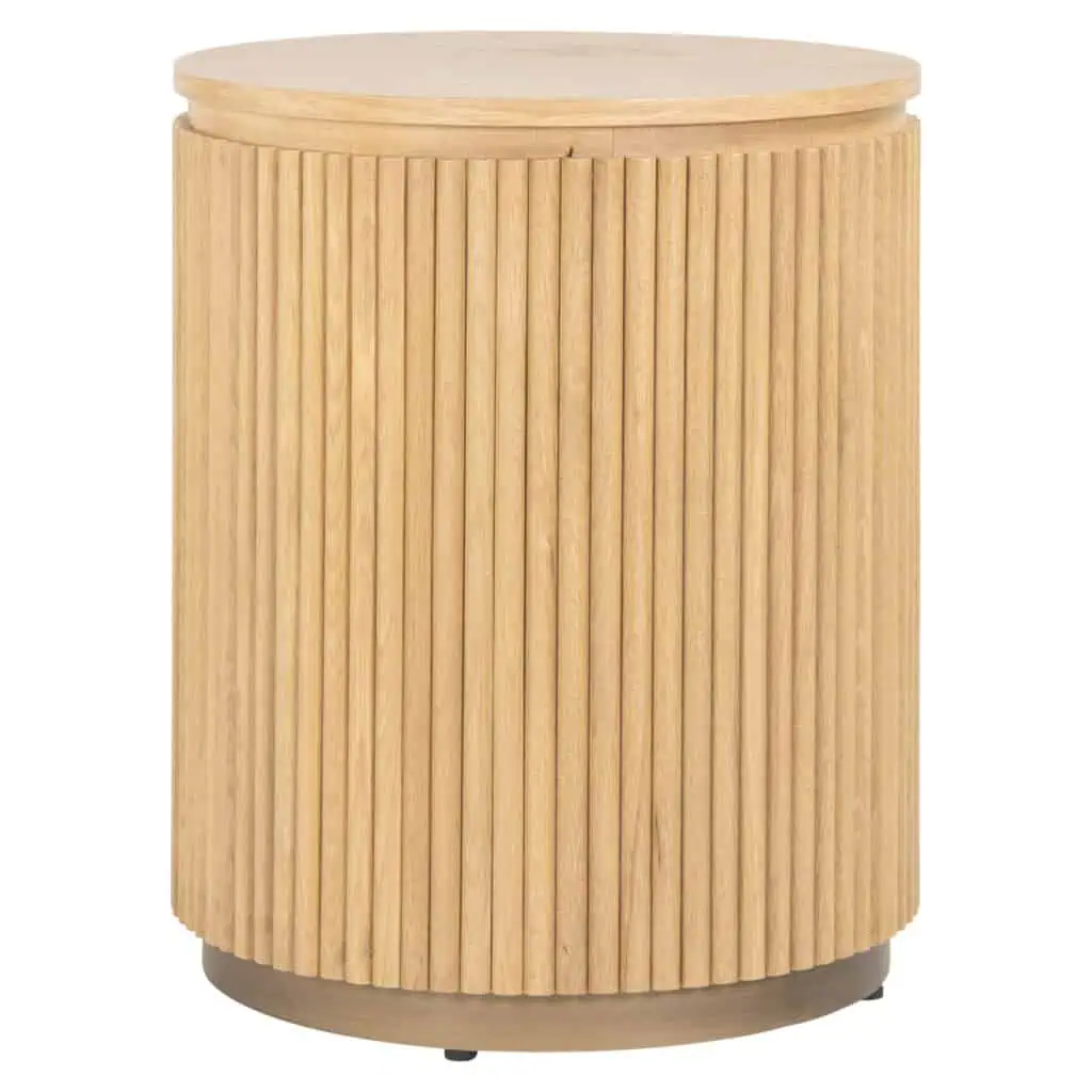 - Bijzettafel Belfort natural oak 50Ø