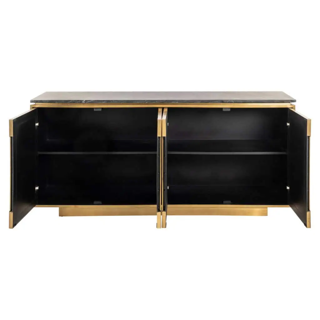 - Dressoir Finsbury black/gold