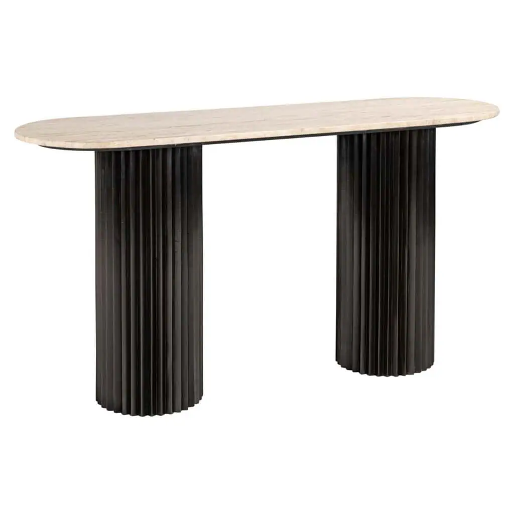 - Console Hampton dark brown