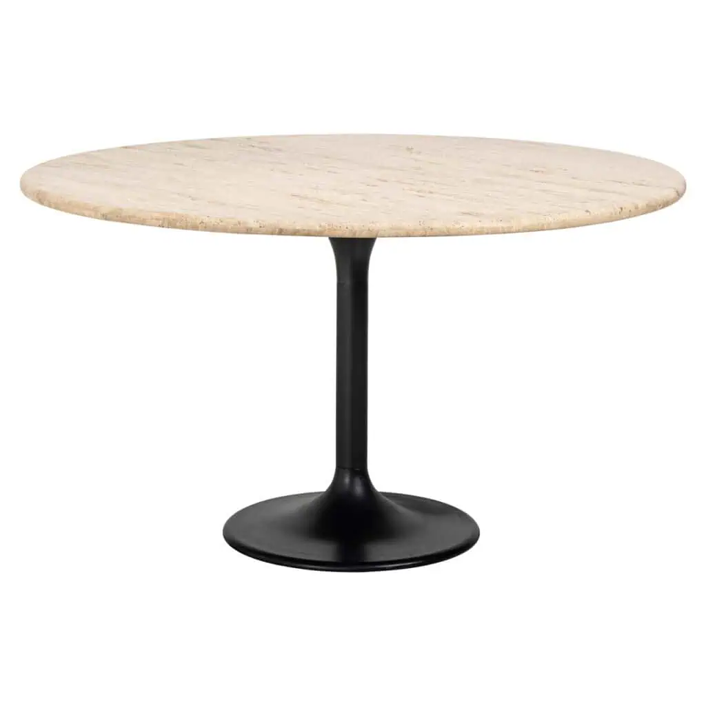 - Eettafel Hampton black 140Ø
