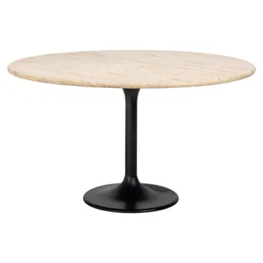 - Eettafel Hampton black 140Ø