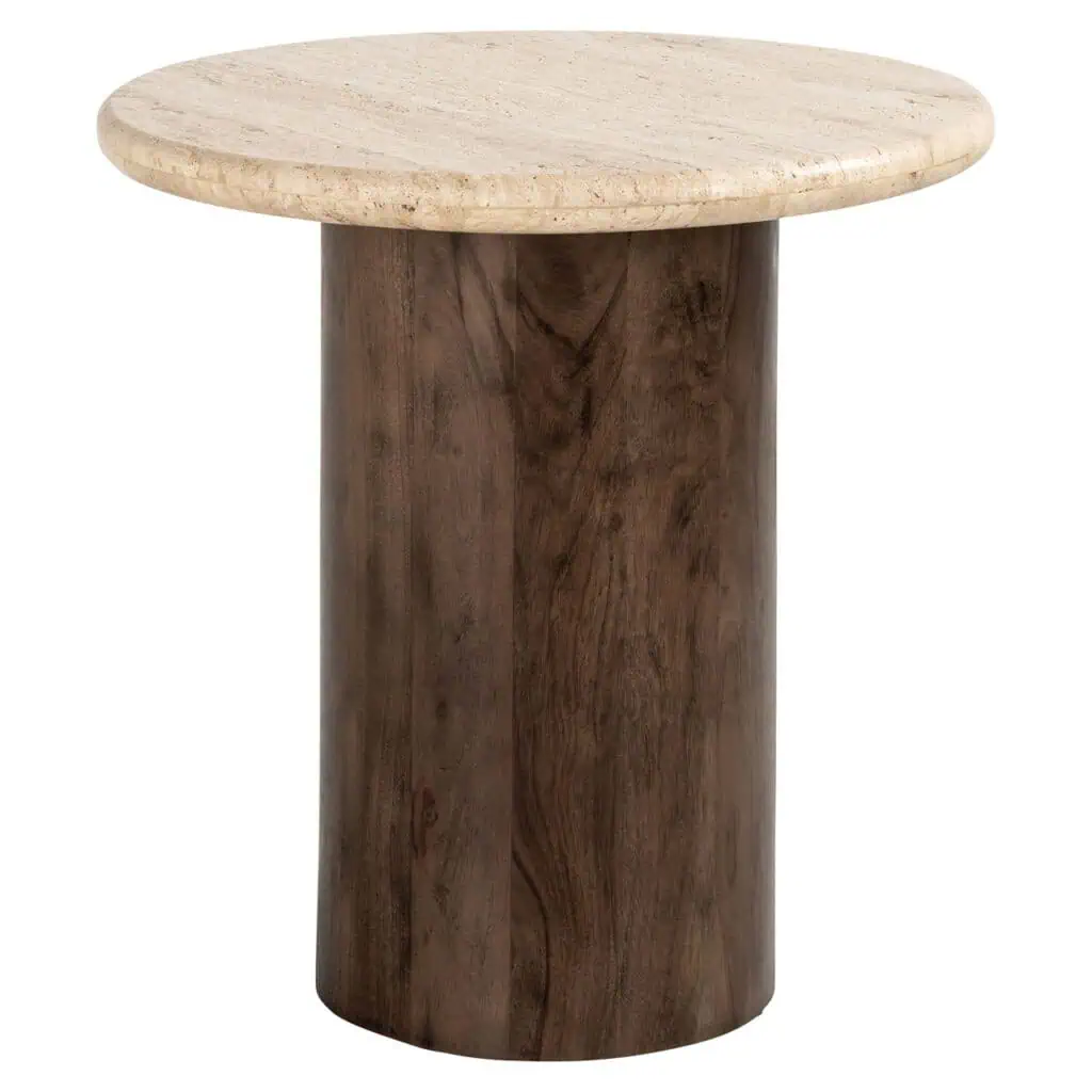 - Bijzettafel Douglas brown 50Ø