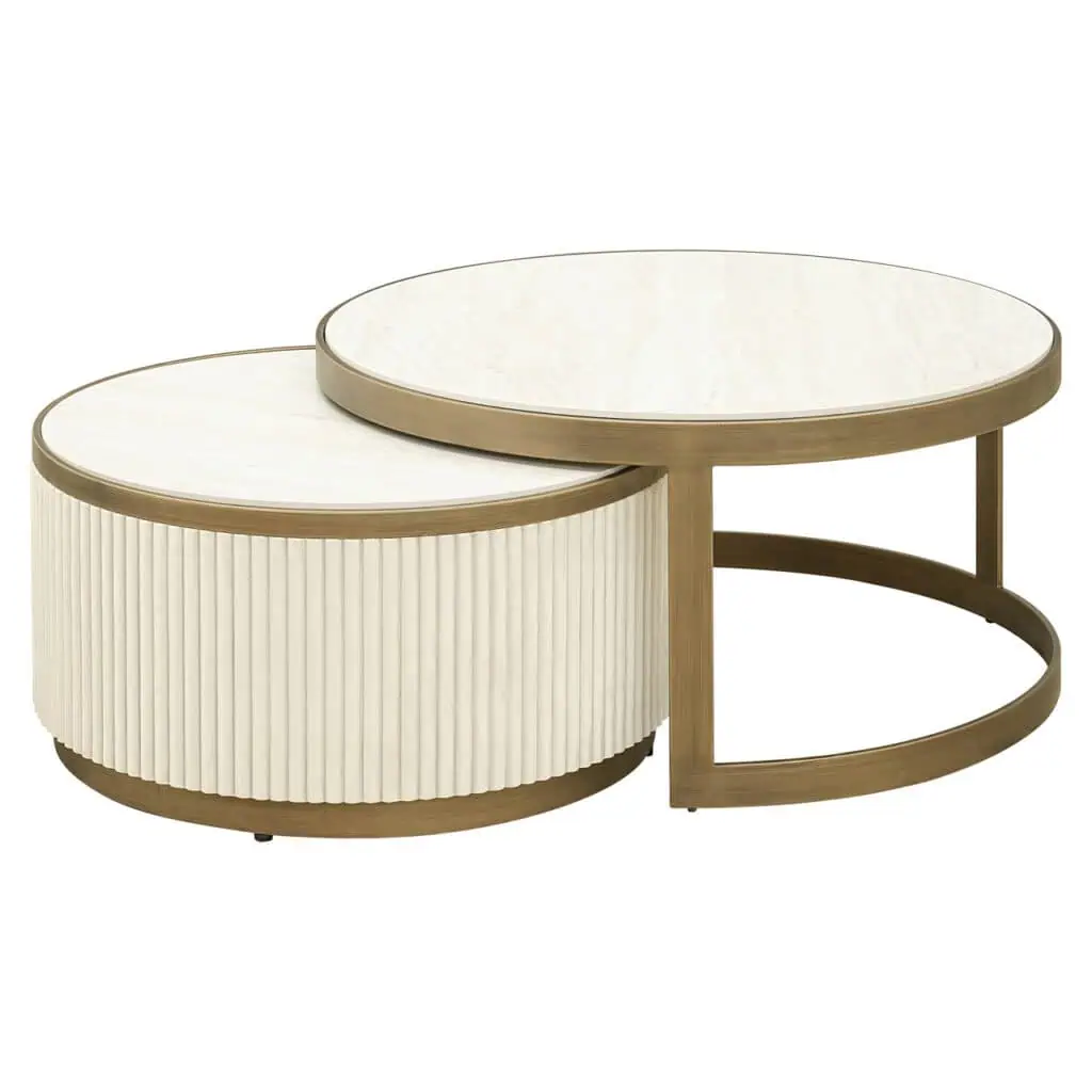 - Salontafel Tivoli white (Set of 2)