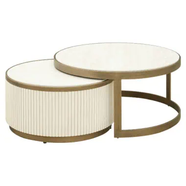 - Salontafel Tivoli white (Set of 2)