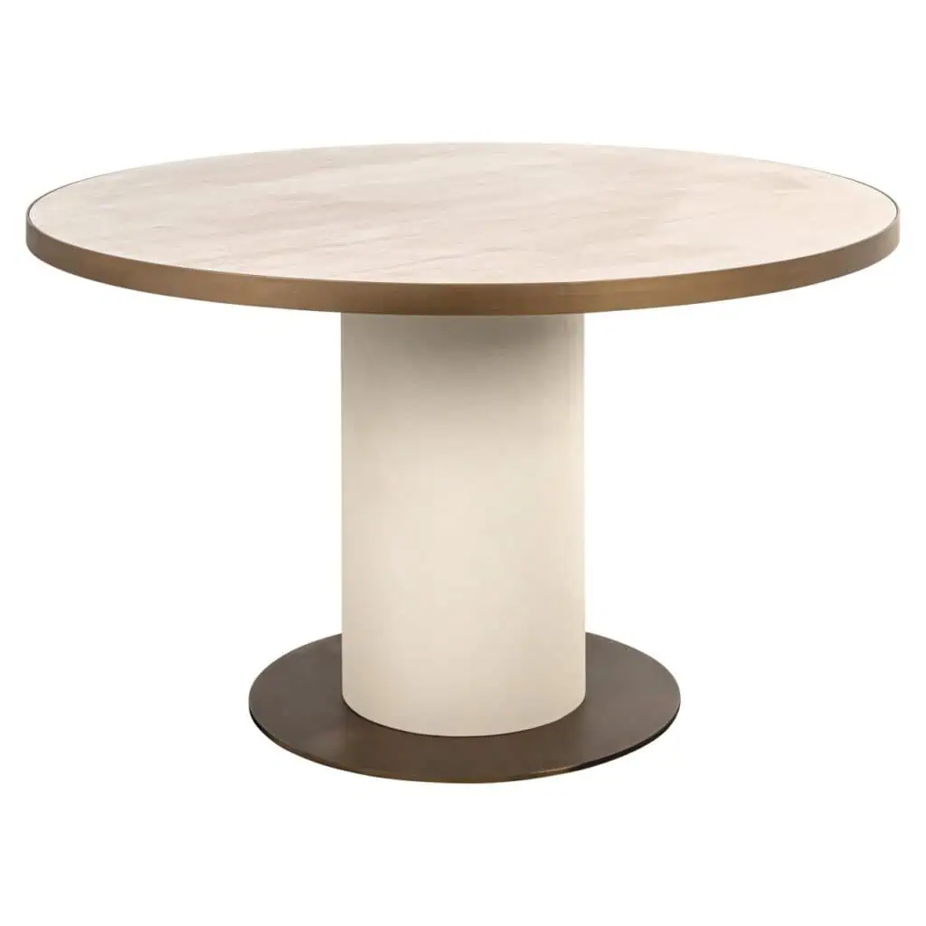 - Eettafel Tivoli white 130Ø