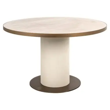 - Eettafel Tivoli white 130Ø