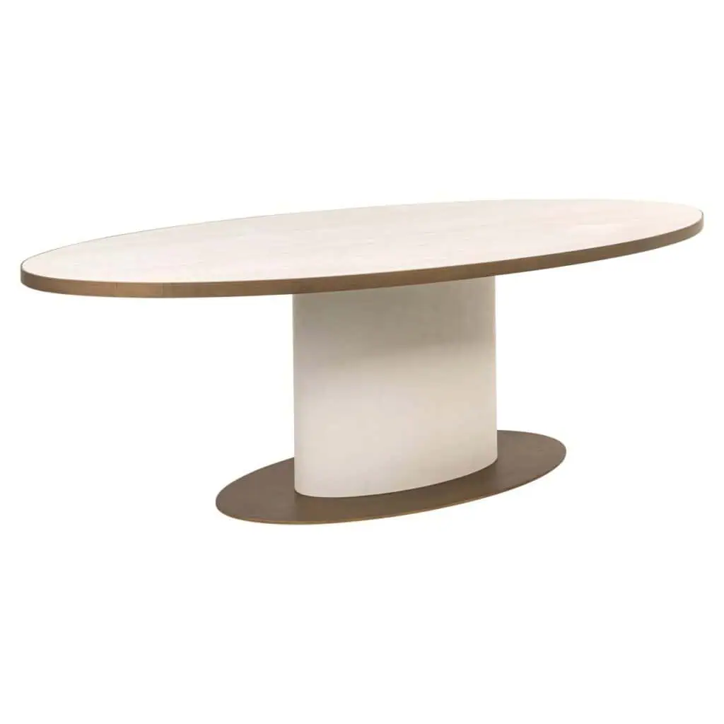 - Eettafel Tivoli white oval 230