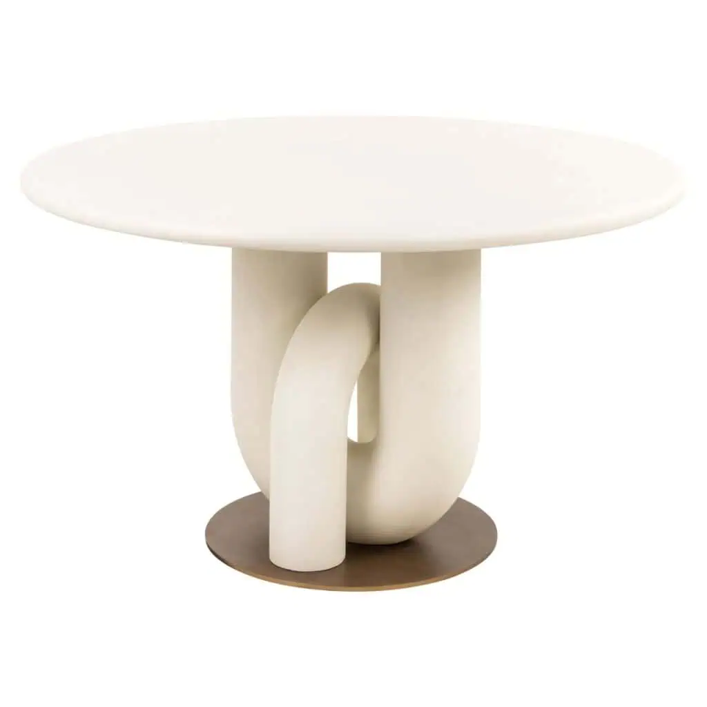 - Eettafel Winslow white 135Ø