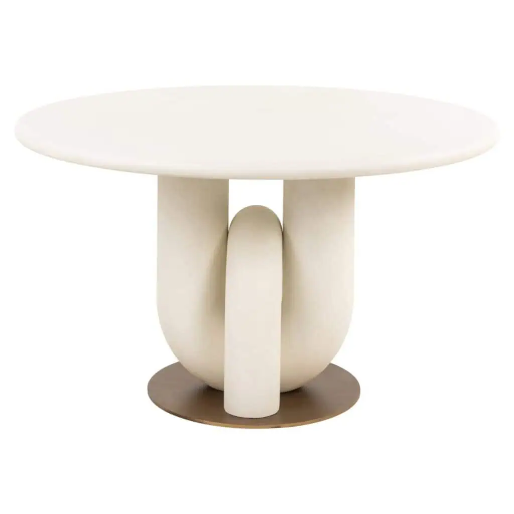 - Eettafel Winslow white 135Ø