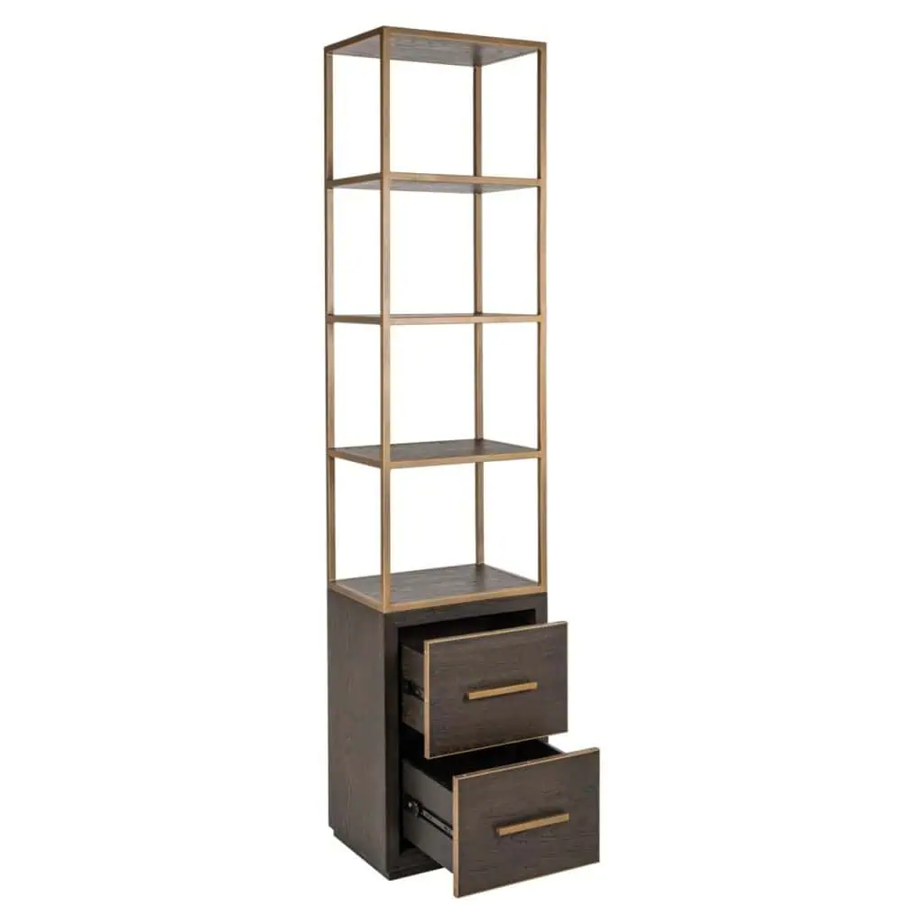 - Wandkast Carter brown small 2-drawers
