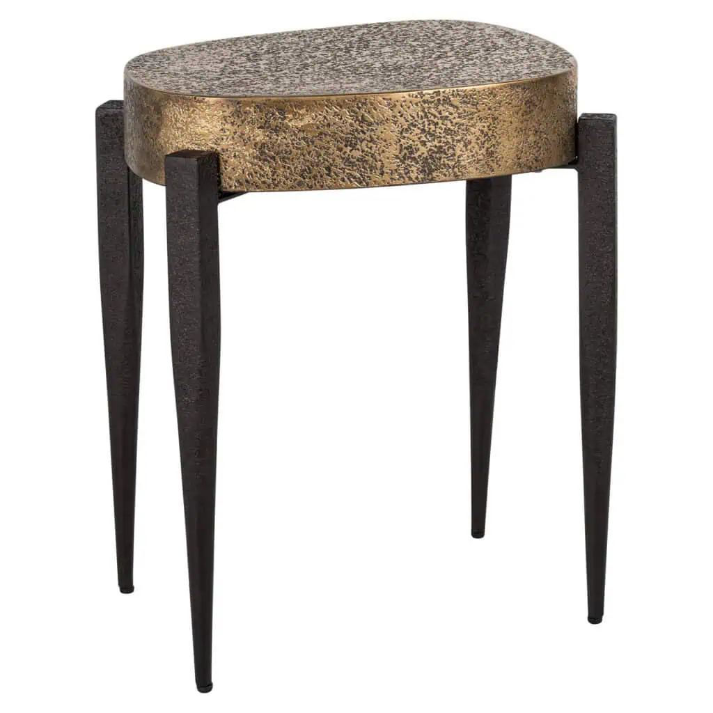 - Bijzettafel Declan black/gold