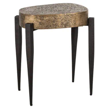 - Bijzettafel Declan black/gold
