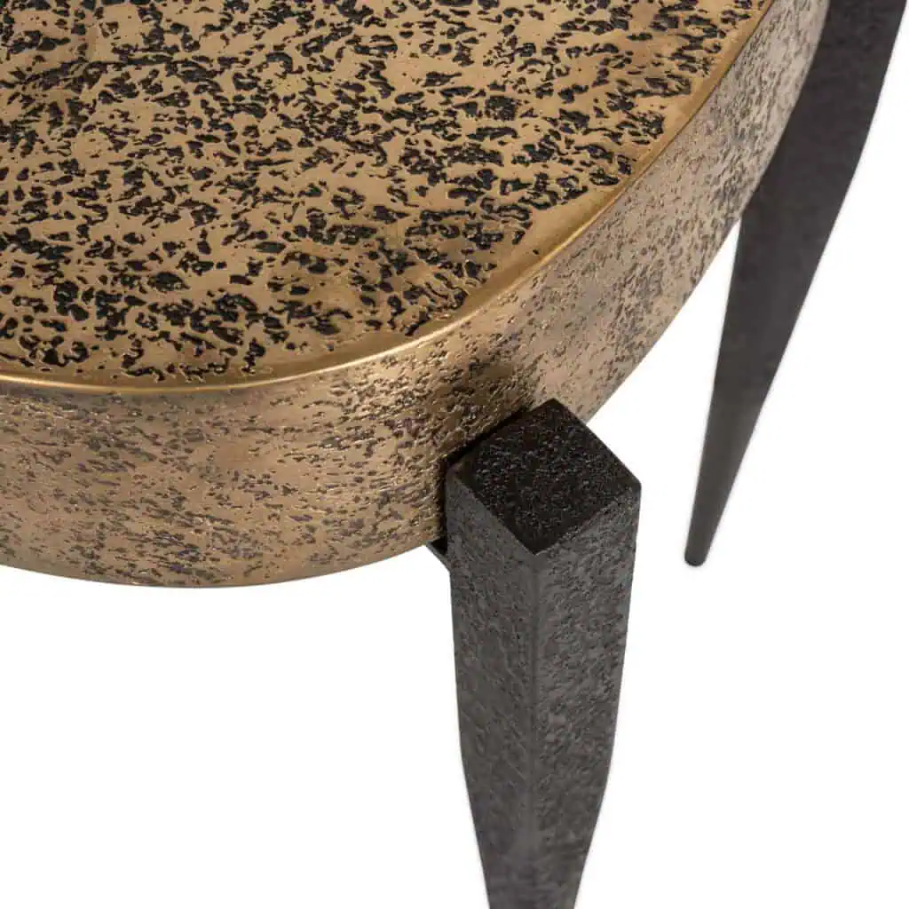 - Bijzettafel Declan black/gold