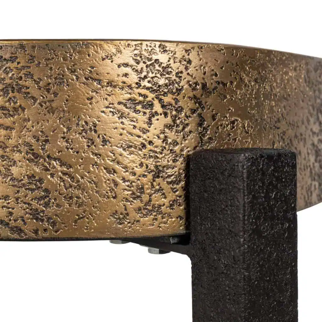 - Bijzettafel Declan black/gold