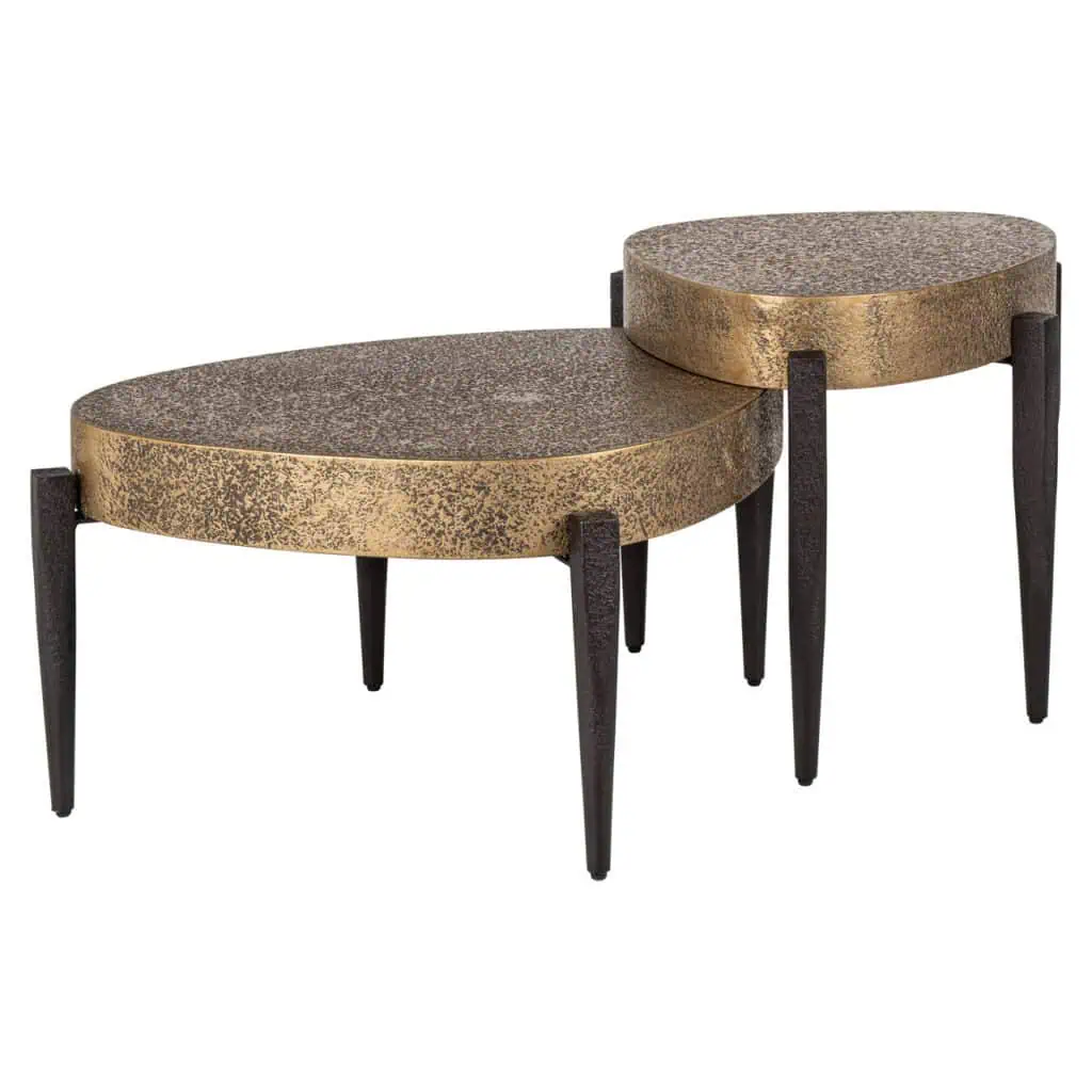 - Salontafel Marquee black/gold (Set of 2)