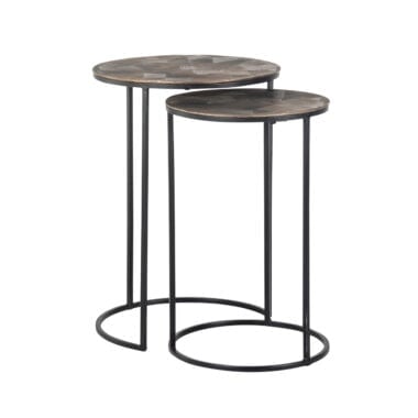 - Bijzettafel Tulum brushed gold (Set of 2)