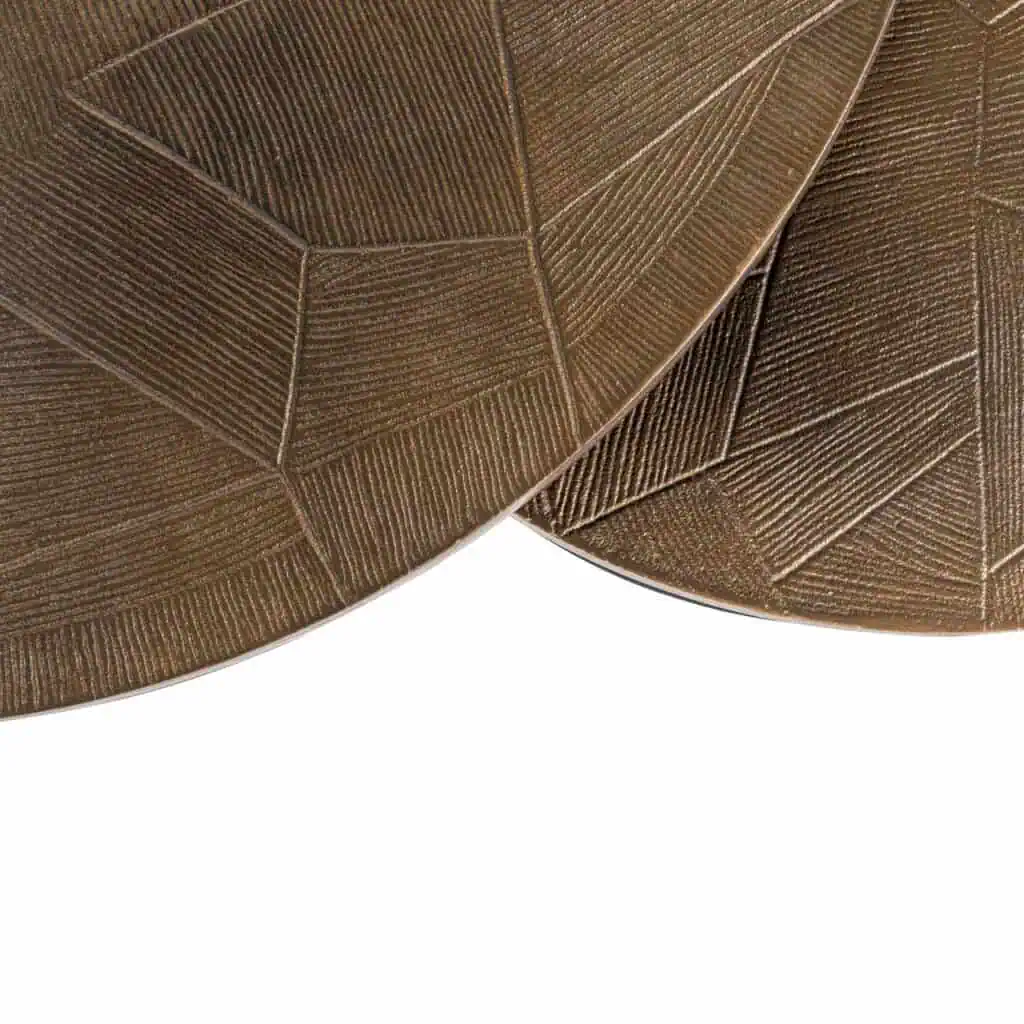 - Salontafel Tulum brushed gold (Set of 2)