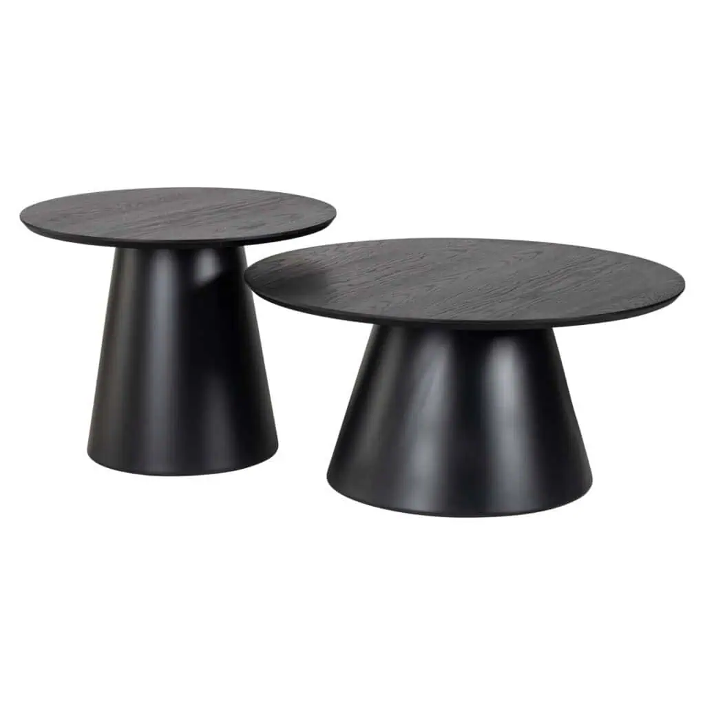 - Salontafel Jazz black (Set of 2)