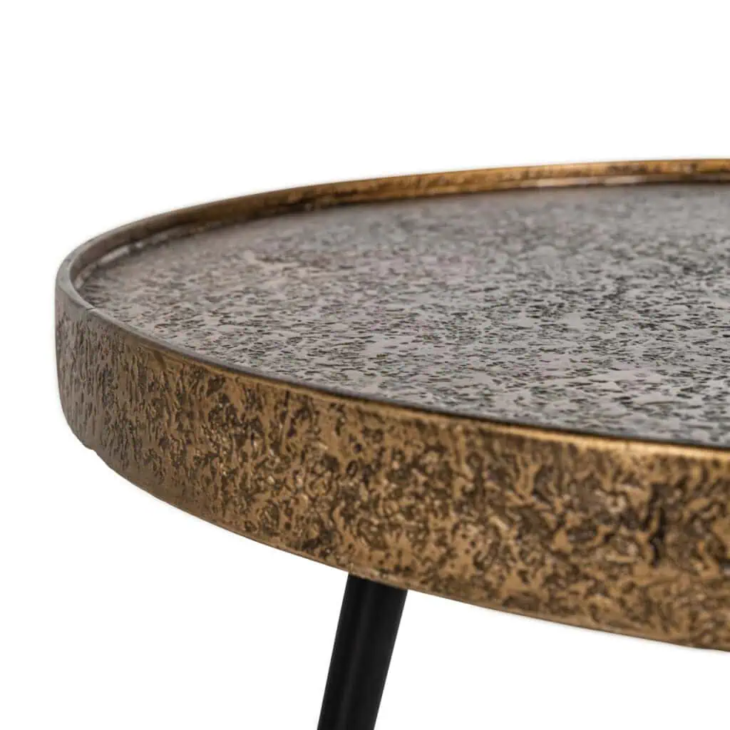 - Salontafel Luton black/gold (Set of 3)