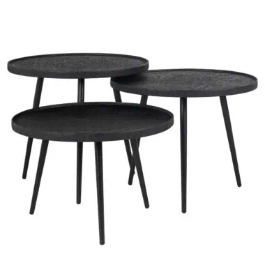 - Salontafel Oxford black (Set of 3)