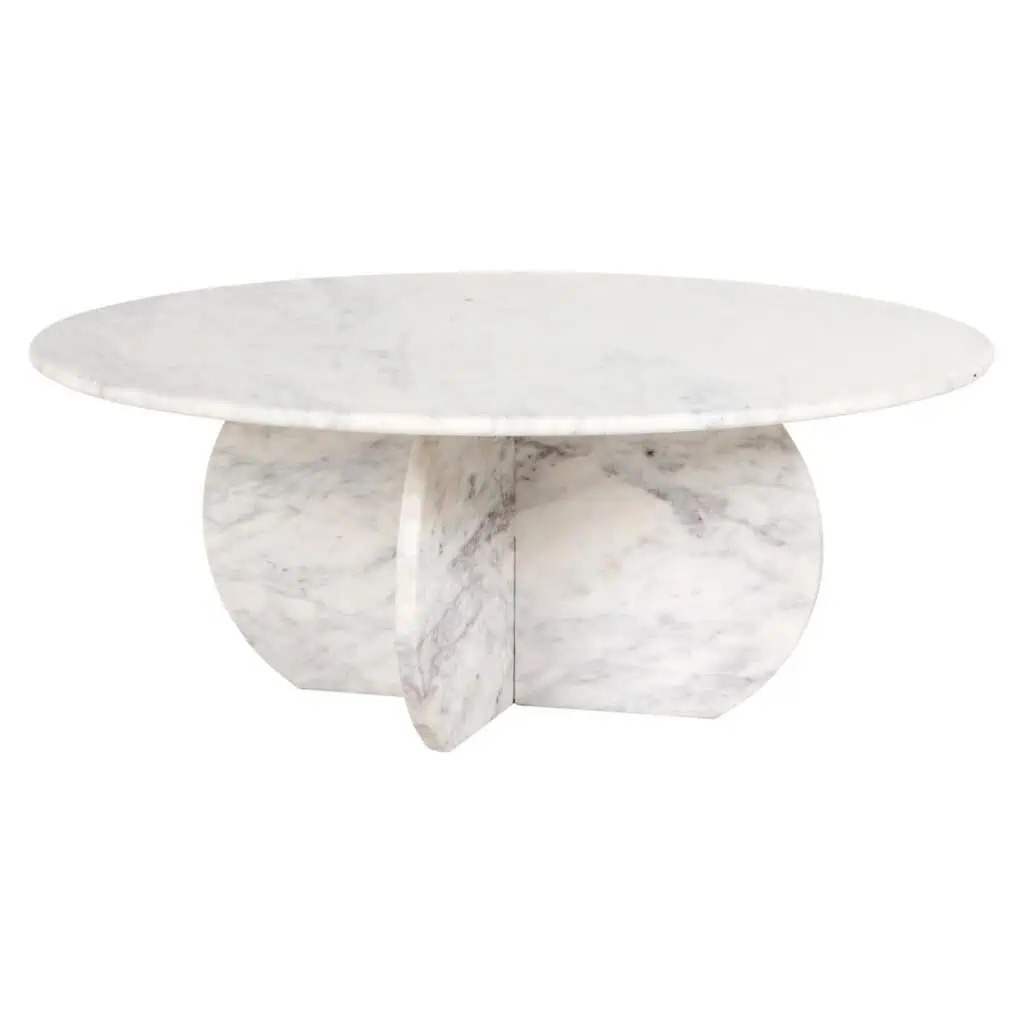 - Salontafel Holmes white 90Ø
