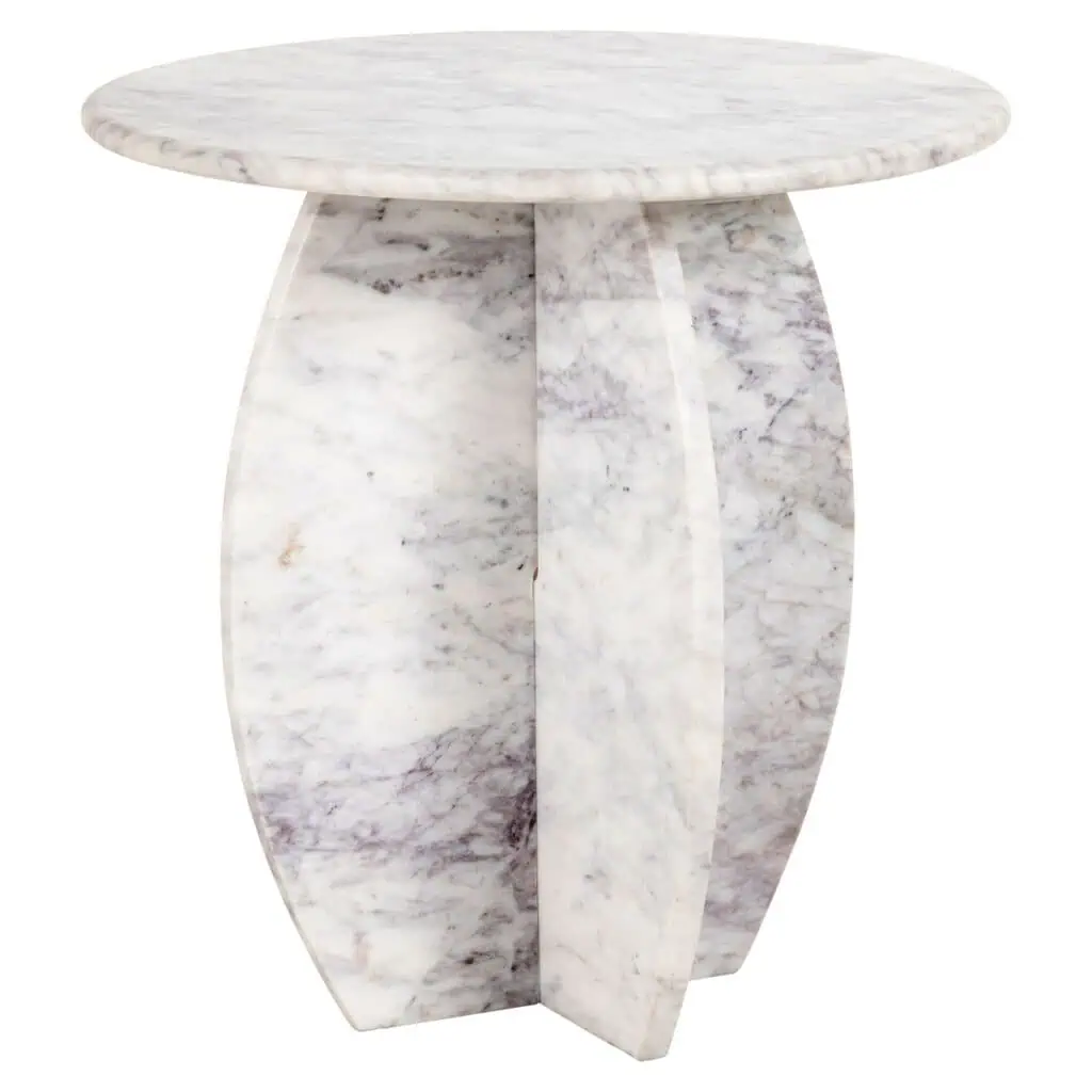 - Bijzettafel Holmes white 50Ø