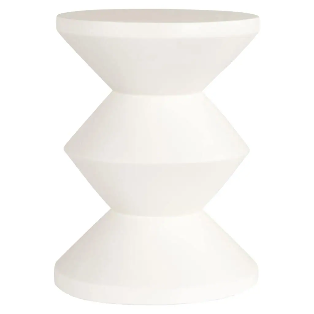 - Bijzettafel Bloomstone white 35Ø