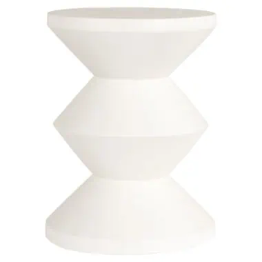 - Bijzettafel Bloomstone white 35Ø