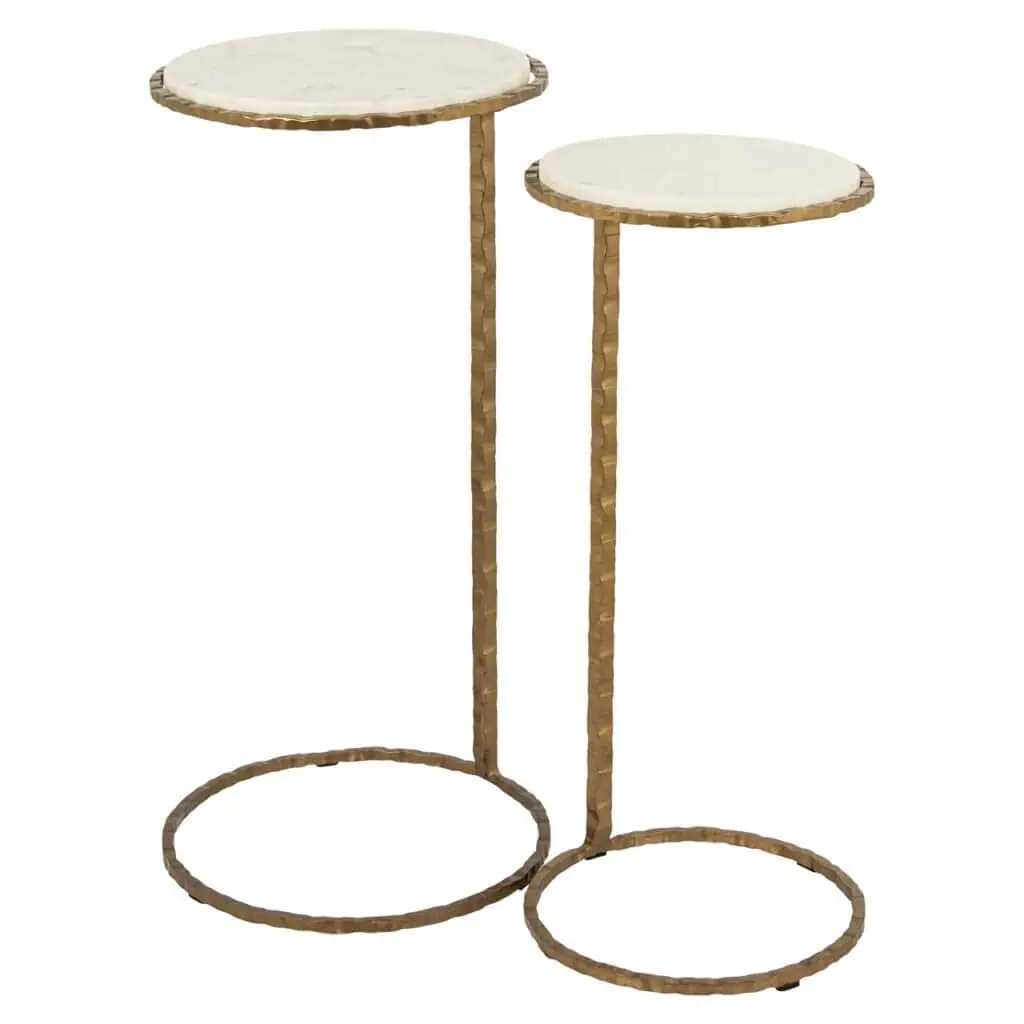 - Bijzettafel Scofield gold (Set of 2)
