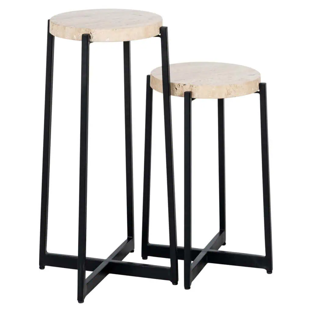 - Bijzettafel Dillinger beige (Set of 2)
