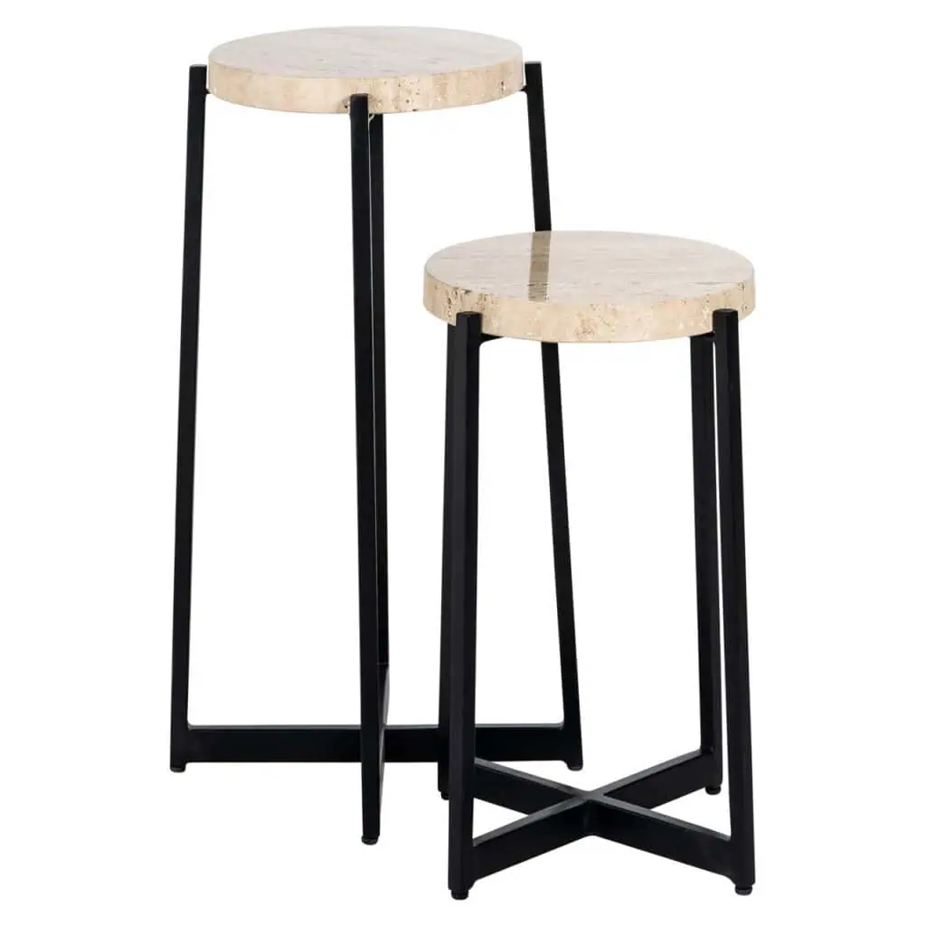 - Bijzettafel Dillinger beige (Set of 2)