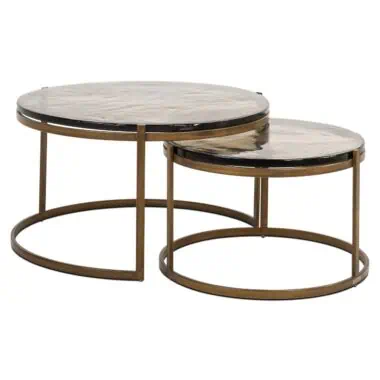 - Couchtisch Cleo gold (2er Set)
